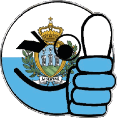 Flags Europe San Marino Smiley - OK 