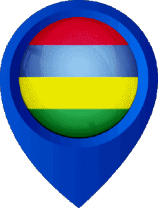 Bandiere Africa Mauritius Perno di posizione 