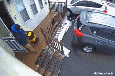 Humor -  Fun MENSCHEN Treppe Fail Serie 01 