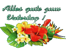 Mensajes Alemán Alles Gute zum Geburtstag Blumen Fondo transparente 001 