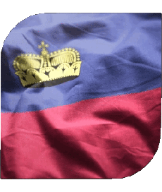 Drapeaux Europe Liechtenstein Carré 