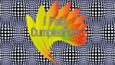 Nachrichten Spanisch Feliz Cumpleaños Abstracto - Geométrico Animierter Hintergrund 004 