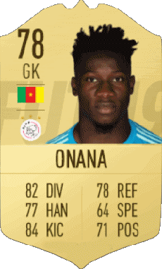 Multimedia Videospiele F I F A - Karten Spieler Kamerun André Onana 