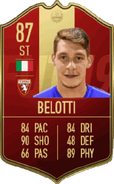 Multimedia Vídeo Juegos F I F A - Jugadores  cartas Italia Andrea Belotti 