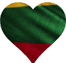 Flags Europe Lithuania Heart 