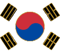 Bandiere Asia Corea del Sud Vario 