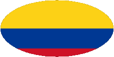 Banderas América Colombia Oval 01 