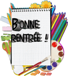 Messagi Francese Bonne Rentrée Sfondo trasparente 011 