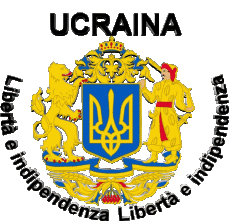 Fahnen Europa Ukraine Libertà e indipendenza 