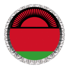 Drapeaux Afrique Malawi Rond - Anneaux 