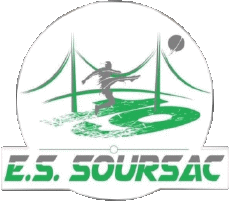 Sports FootBall Club France Logo Nouvelle-Aquitaine 19 - Corrèze E.S Soursac 