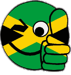 Drapeaux Amériques Jamaïque Smiley - OK 