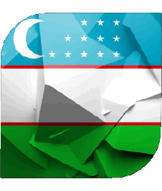 Fahnen Asien Usbekistan Platz 