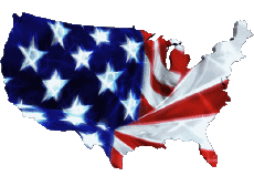 Flags America U.S.A - National Map 