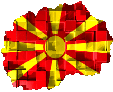 Flags Europe Macedonia Map 
