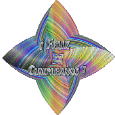 Nachrichten Spanisch Feliz Cumpleaños Abstracto - Geométrico Transparenter Hintergrund 018 