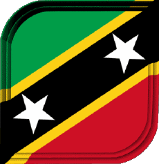 Fahnen Amerika St. Kitts und Nevis Plaza 