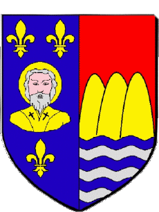 Blasón-Banderas Francia Departamentos - Ciudades 23 SAINT VAURY Blasón