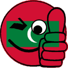 Banderas Asia Maldivas Smiley - OK 
