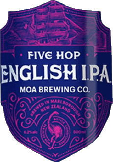 Five hop English IPA-Bevande Birre Nuova Zelanda Moa Five hop English IPA
