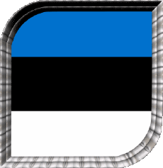 Drapeaux Europe Estonie Carré 