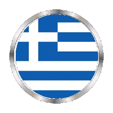 Drapeaux Europe Grèce Rond - Anneaux 