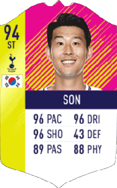 Multimedia Vídeo Juegos F I F A - Jugadores  cartas Corea del Sur Son Heung-min 