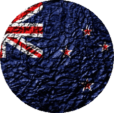 Fahnen Ozeanien Neuseeland Runde 