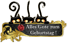 Messages Allemand Alles Gute zum Geburtstag Tiere 008 