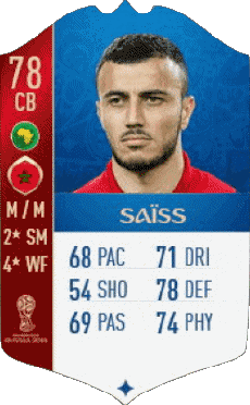 Multimedia Vídeo Juegos F I F A - Jugadores  cartas Marruecos Romain Saïss 