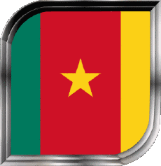 Flags Africa Cameroon Square 