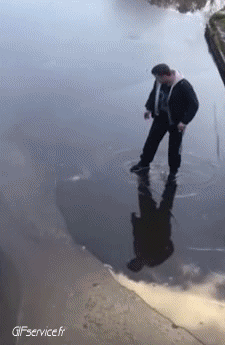 Humor - Fun GENTE Sobre el hielo Fail 