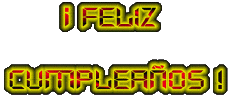 Messagi Spagnolo Feliz Cumpleaños Fluo - Neon 001 