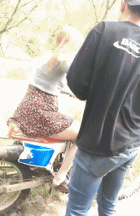 Humor -  Fun Transport Motorcycles Cross Gamelles Fail 