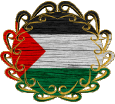 Banderas Asia Palestina Forma 