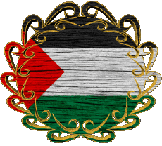 Bandiere Asia Palestina Forma 