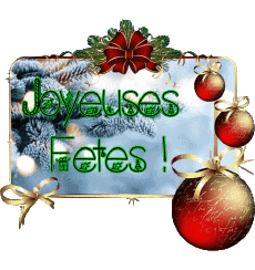 Messages Français Joyeuses Fêtes (Noël) Serie 15 