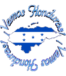 Mensajes Español Vamos Honduras Bandera 