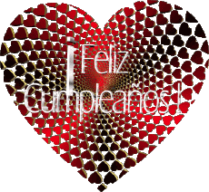 Nachrichten Spanisch Feliz Cumpleaños Corazón 005 