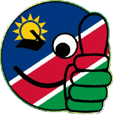 Drapeaux Afrique Namibie Smiley - OK 