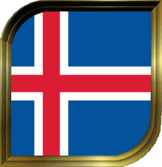 Drapeaux Europe Islande Carré 