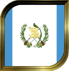 Drapeaux Amériques Guatemala Carré 