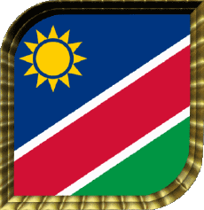 Drapeaux Afrique Namibie Carré 