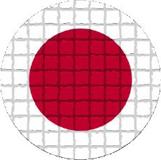 Drapeaux Asie Japon Rond 