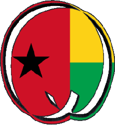 Drapeaux Afrique Guinée Bissau Forme 02 