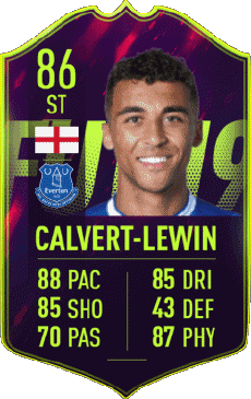 Multimedia Videospiele F I F A - Karten Spieler England Dominic Calvert-Lewin 