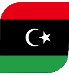 Flags Africa Libya Square 