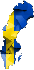 Drapeaux Europe Suède Carte 