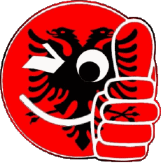 Flags Europe Albania Smiley - OK 