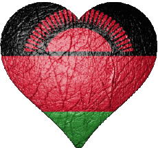 Bandiere Africa Malawi Cuore 
